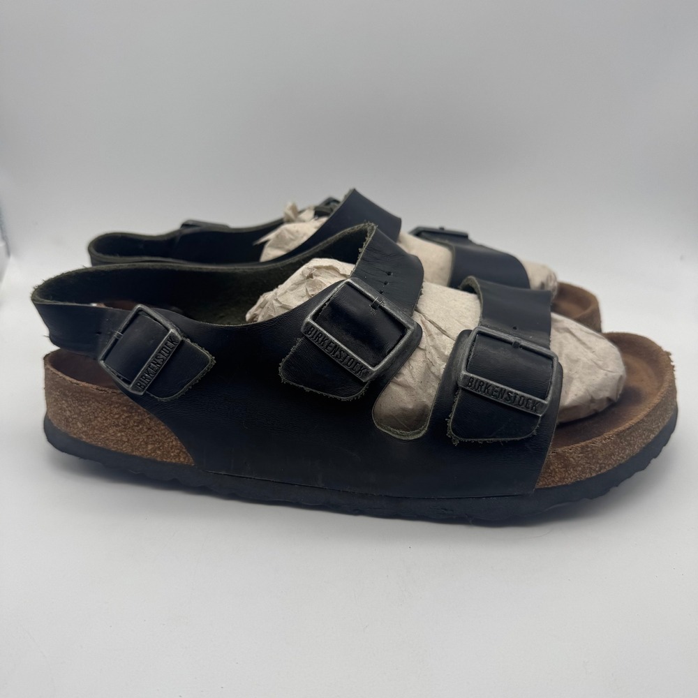 Birkenstock Black and Brown Sandals
